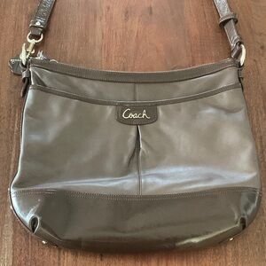 Coach Dark Brown Leather Crossbody Shoulder Bag